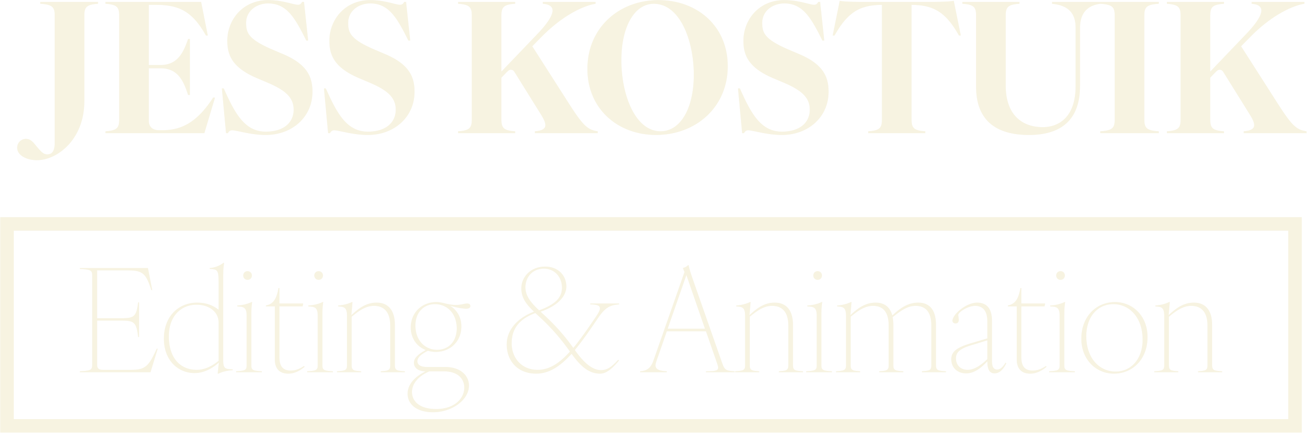 Jess Kostuik Editing